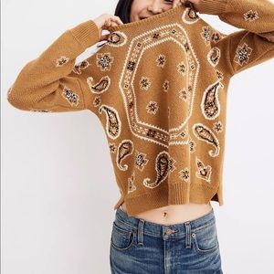 MADEWELL Bandana Pull Over Sweater